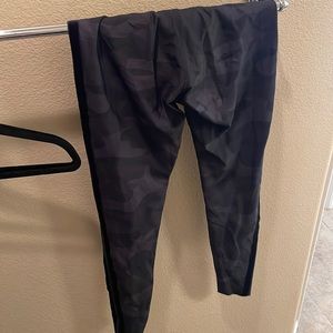 Ultracor Dark  Camo Leggings with Velvet Accent Stripe